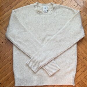 Calvin Klein Collection Cream Crewneck Sweater